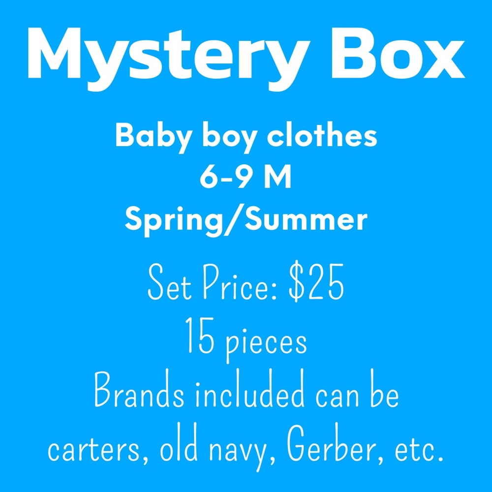 Mystery Box 6-9M baby boy 15 pieces